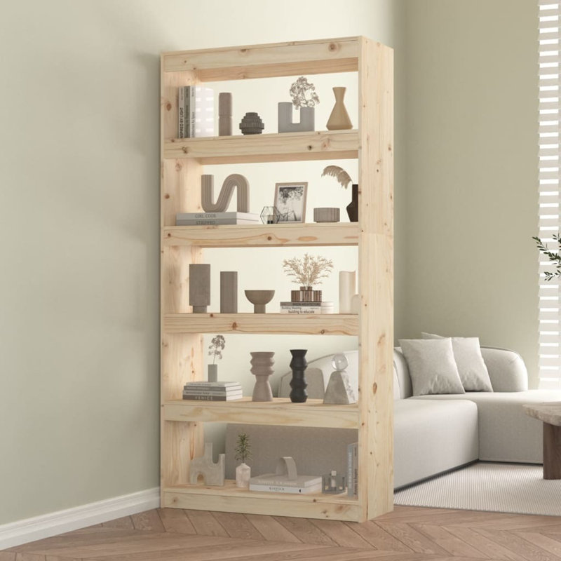 Gelt Manufactured Wood Etagere Bookcase, 167.4cm H x 80cm W x 30cm D, Brown
