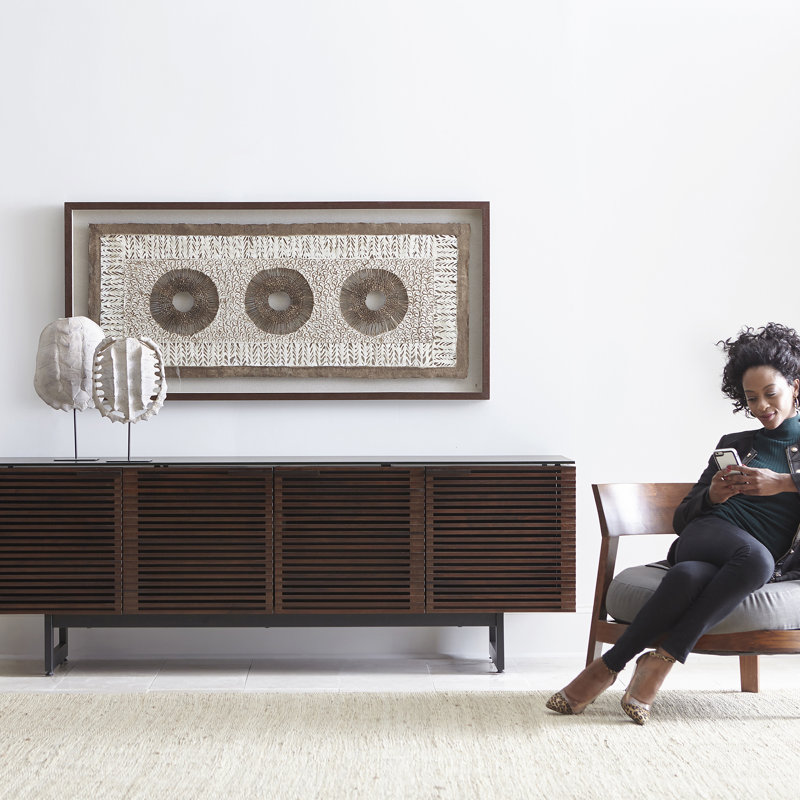 Corridor Media Console, Chocolate Stained Walnut