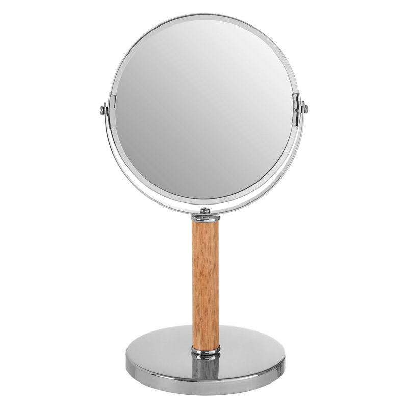 Solid Wood Flat Floor Mirror, Silver