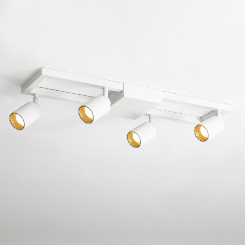 23.4'' 4 -Light Fixed Track Track Kit with Adjustable Head, Matte White