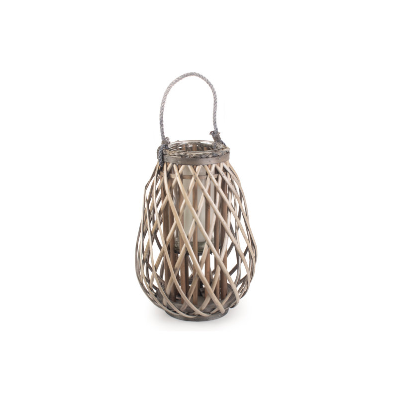 Wicker Raindrop Shaped Lantern