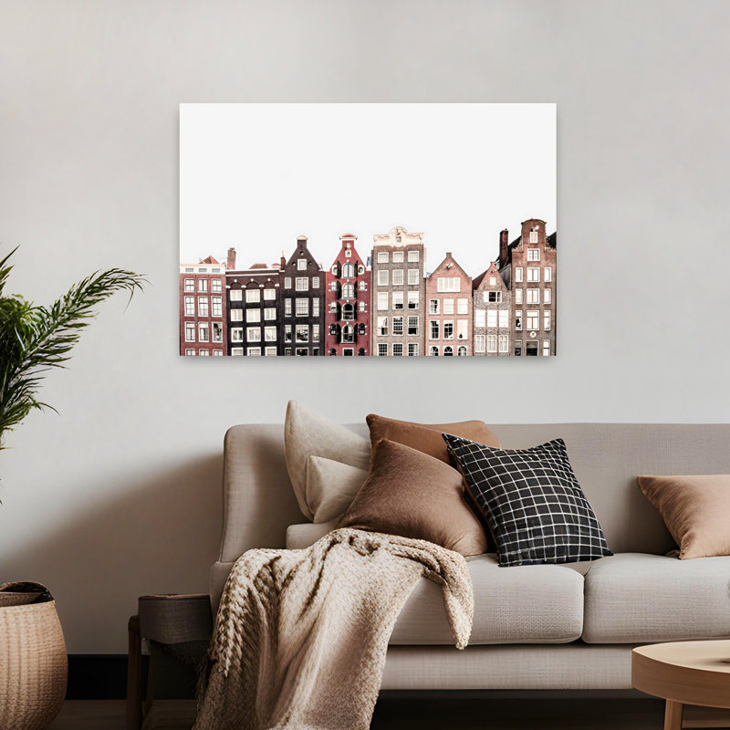 Art mural contemporain Amsterdam, 32" H x 48" W