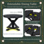 Table de salle à manger extensible rétro avec rallonge de 12 pouces pour une utilisation polyvalente à la maison-689740386