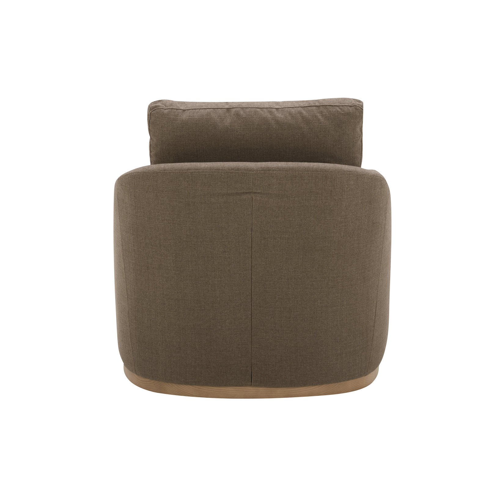 Coriyah Upholstered Swivel Armchair, Soft Taupe Basketweave