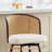 Cane Back Swivel Upholstered Counter & Bar Stool-112649025-112649026