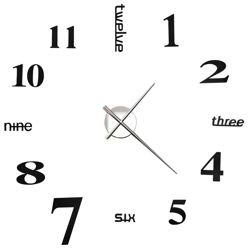 Pederson Metal Wall Clock, Black
