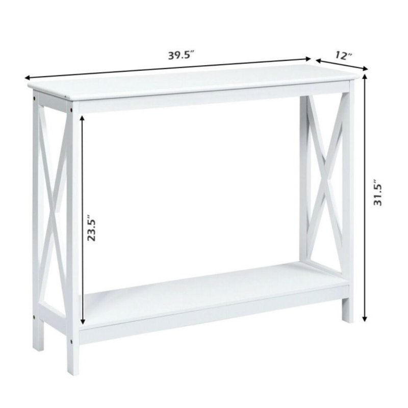 Console 39,5 po AMIRIE, Blanc