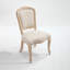 Ensemble de 2 chaises de salle à manger French Country, chaises rembourrées avec dossier en éventail, techniques de tréfilage et de sculpture, démontables, pour le salon, la cuisine, beige