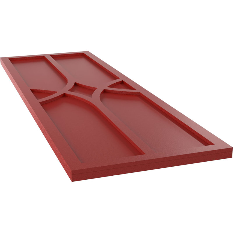 Volets en PVC True Fit, 12", Rouge feu, 45"