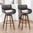 Modern Faux Leather Upholstered Swivel Stools-1305084210-1305084204