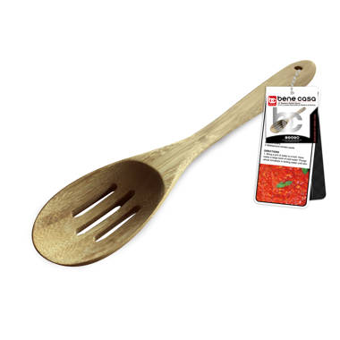 Oster Acacia Wood Slotted Spoon Cooking Utensil ,Brown