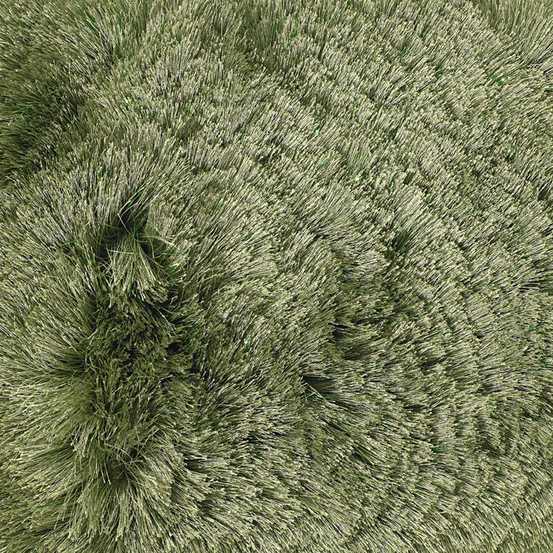 Mercury Textured Contemporary Green Area Rug, 5' x 7'6"