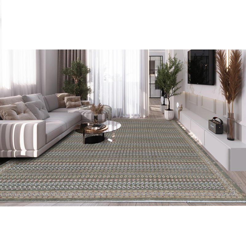 Brookhaven Geometric Area Rug in Brown