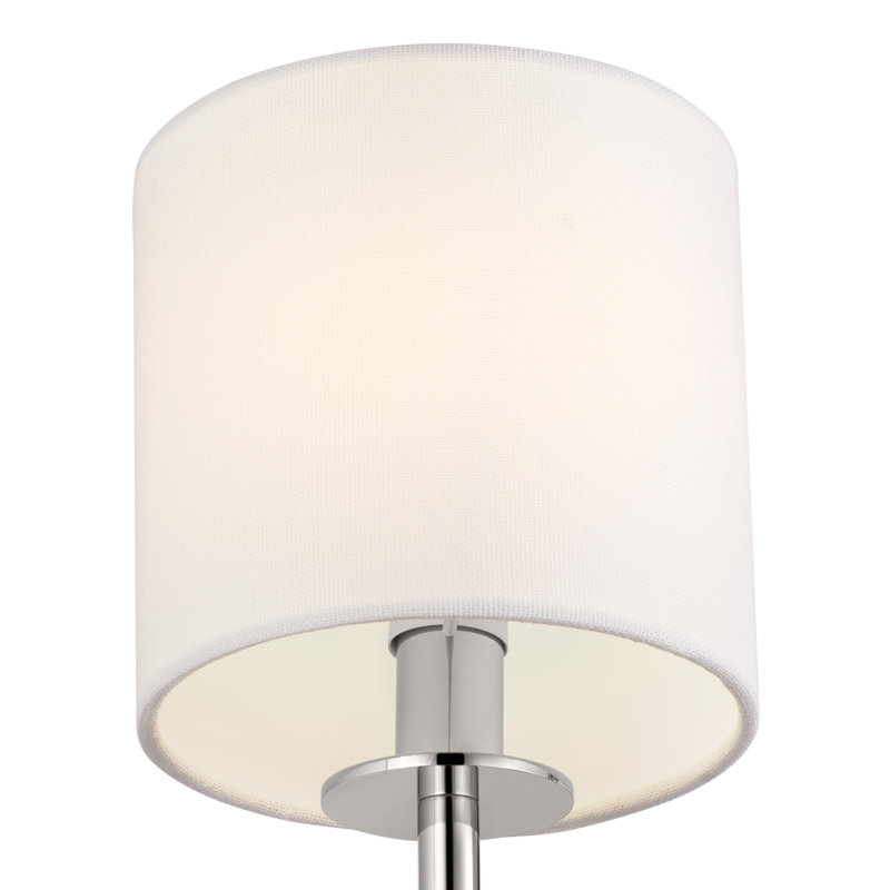Erzin Armed Sconce, Polished Nickel