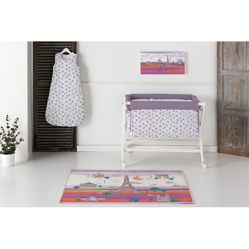 Wilbur 90cm L Cotton Playmat, Mauve/Orange