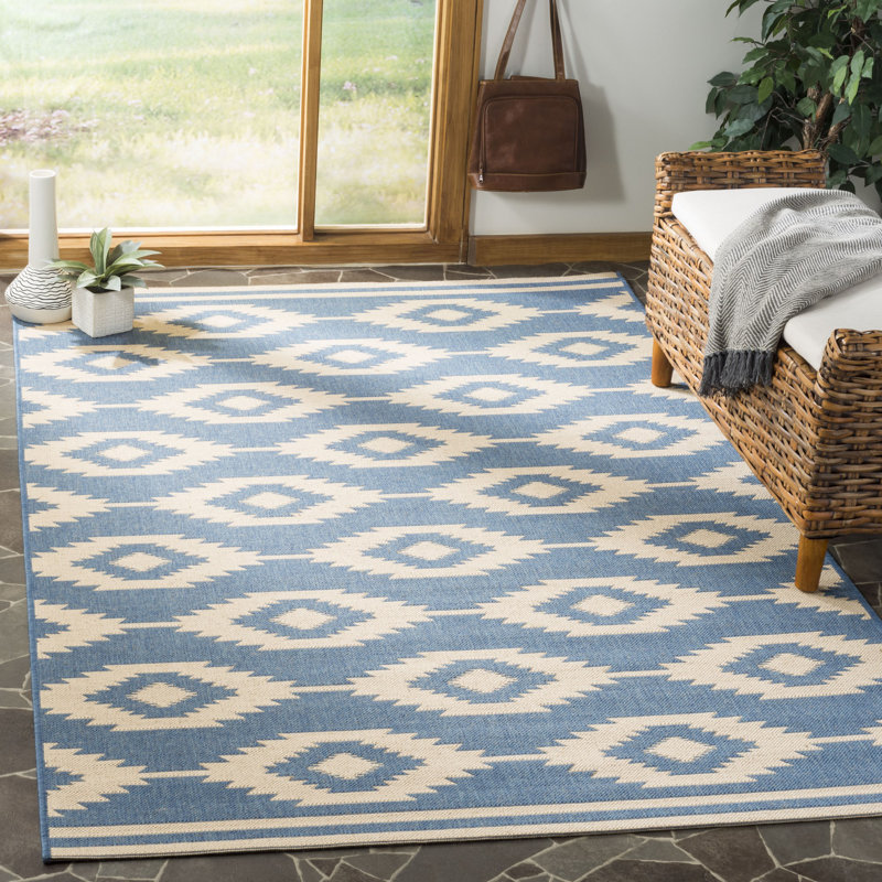 Tapis intérieur / extérieur Mathieson Linden 100 Southwestern, Rectangle 4 pi x 6 pi