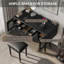 Ensemble de coiffeuse et coiffeuse Elegant Vanity-520839372