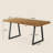 63" Solid Wood Executive Office Desk with Strong Metal Legs-216621516