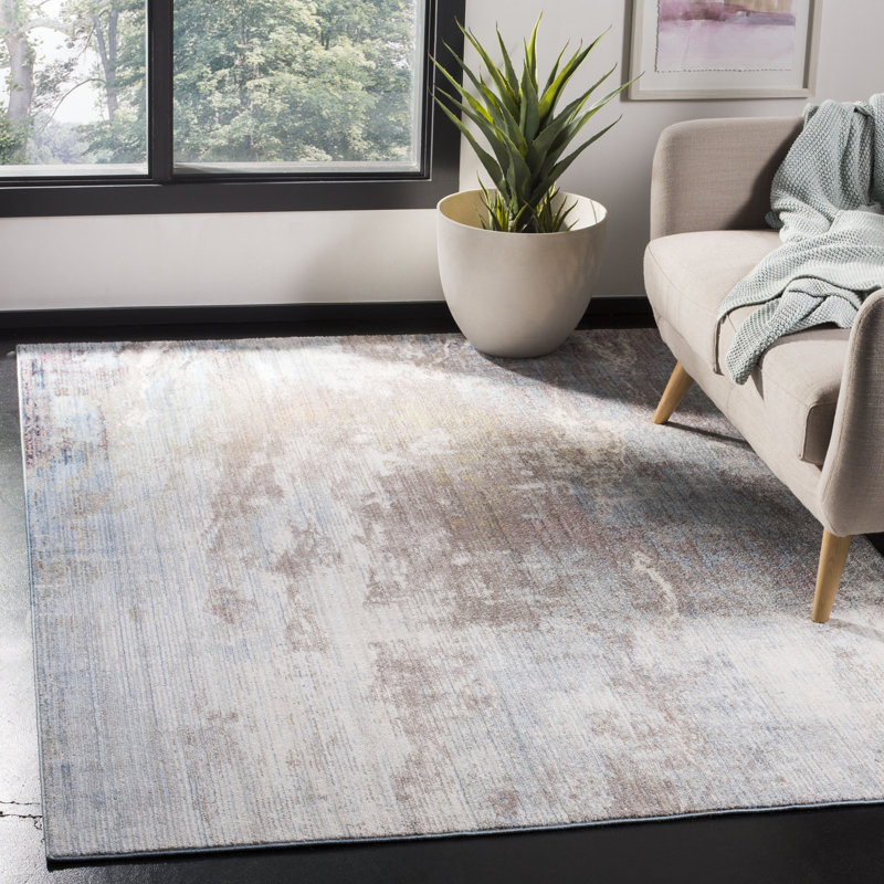 Massad Performance Abstract Rug, Rectangle 5'1" x 7'6"
