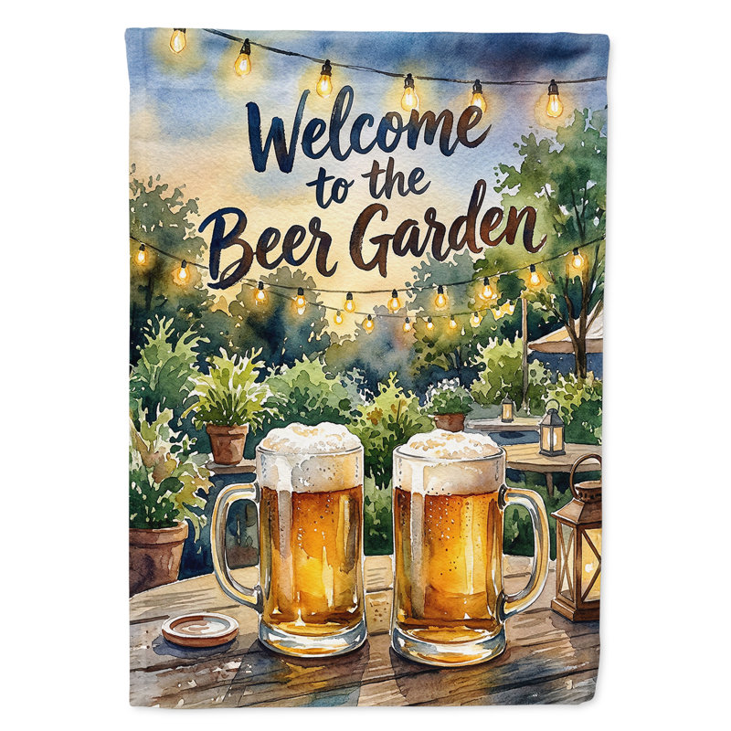 Drapeau du jardin de la bière, Garden Size, Beer Garden