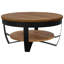 Table basse vidaXL Brun miel et noir