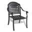 Ensemble de 7 pièces de mobilier de patio en aluminium coulé avec coussins bleus
