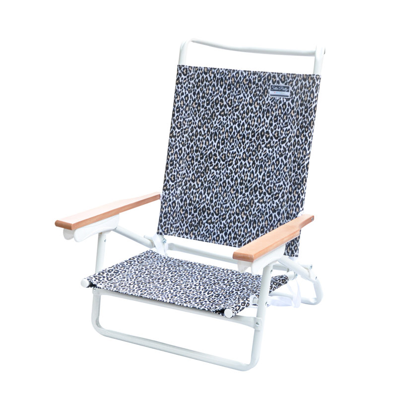 Demers Leopard 5 position Reclining Beach Chair