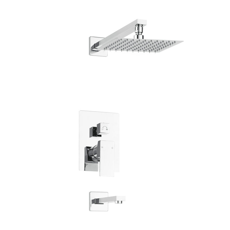Concorde Single-Handle 1-Spray Tub And Shower Faucet In Chrome (Valve Included), Chrome 