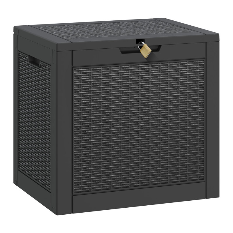 Siège d'extérieur imperméable 35 gallons, Noir