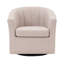 Fauteuil demi-tonneau pivotant en tissu Arleyne-1501514907