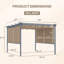 Pergola en aluminium avec auvent Aoodor-90610975-92371646