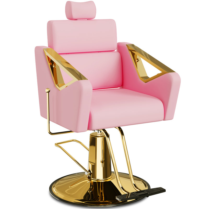 Fauteuil de massage ergonomique en similicuir, Rose