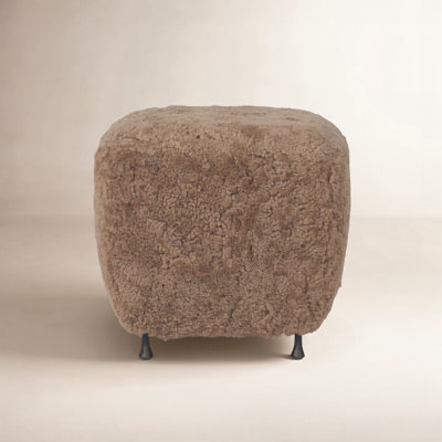 17" Shearling Ottoman