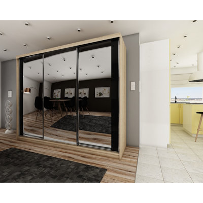 Makaleb Solid + Manufactured Wood Wardrobe