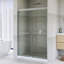 Porte de douche coulissante avec cadre en aluminium 44-48 "x H 70" au fini chromé-117393954