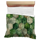 Hexagonal Mosaic Bathroom Microfiber / Polyester Comforter