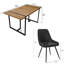 5 - Piece Faux Leather Dining Set-102673550