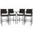 Bahoque Polyethylene (PE) Wicker Outdoor 29.5'' Bar Stool with Cushion
