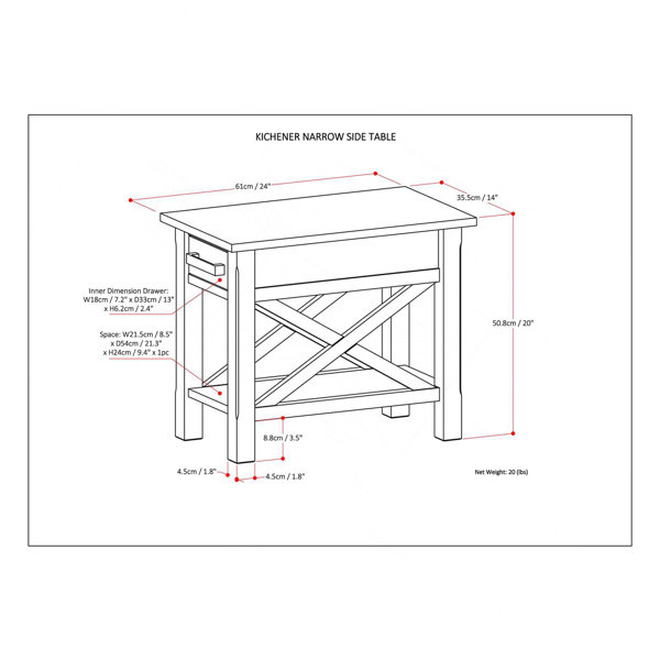 Dimensions du produit