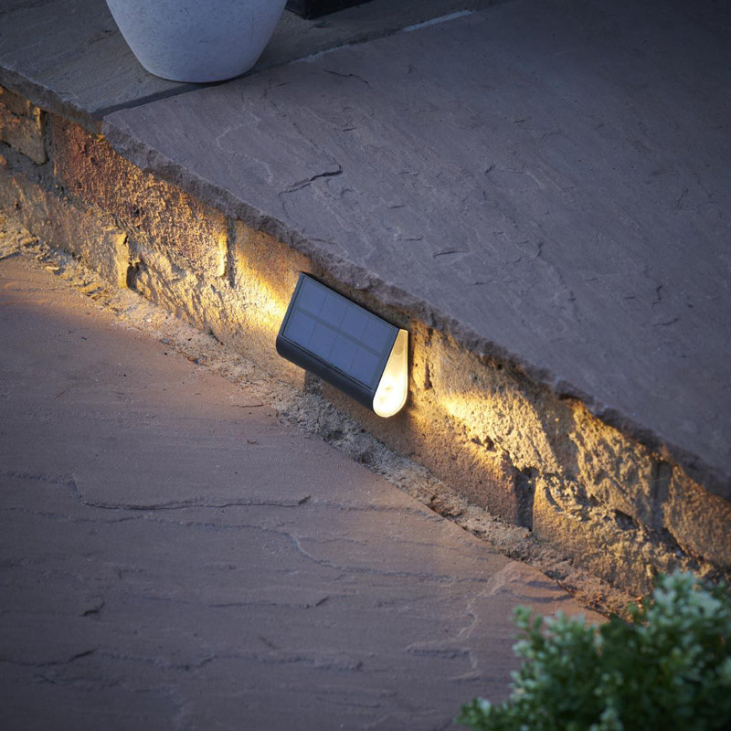 Satin Black Integrated LED Step Light
