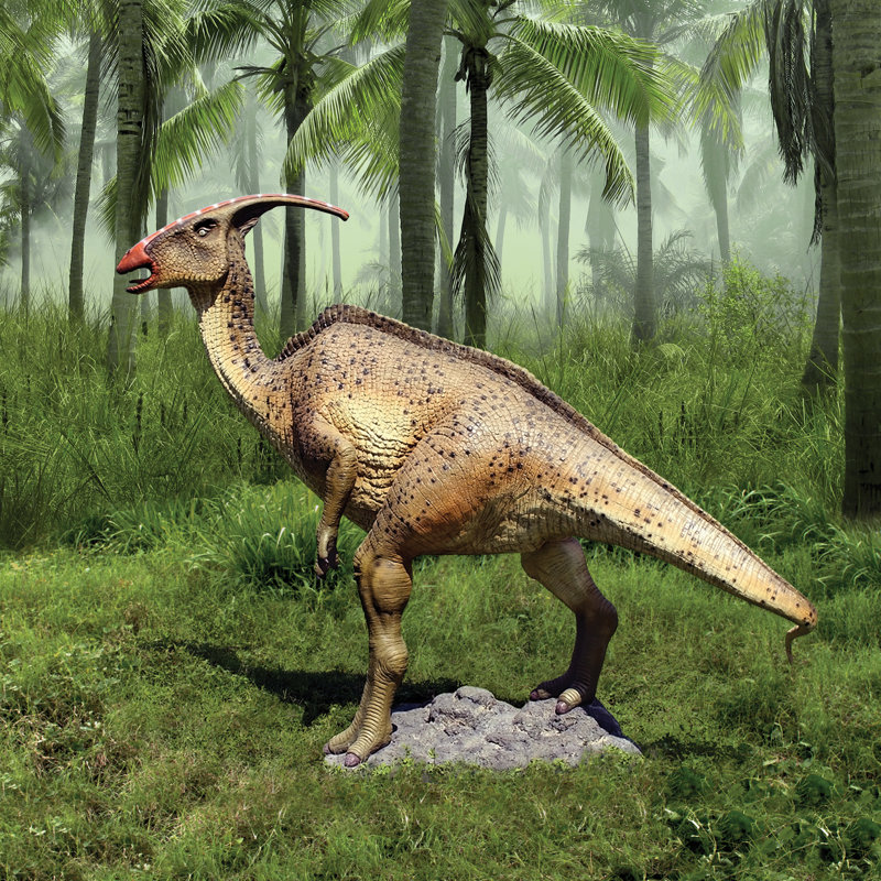 Jurassic-Sized Parasaurolopus Dinosaur Statue