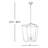 Rhys 4-Light Dimmable Iron Geometric Lantern Chandelier-603537376
