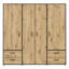 Taneem 4 Door Manufactured Wood Wardrobe