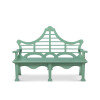 Bay Lake Garden Bench, Jet Black, Palm Island Green