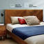  Structure de lit en bois massif avec tête de lit, lit plateforme d'une capacité de 800 lb, compatible avec tous les types de matelas, signature scandinave, aucun sommier tapissier requis-1429952071-1429952090