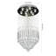 Lustre encastré moderne en cristal Odile