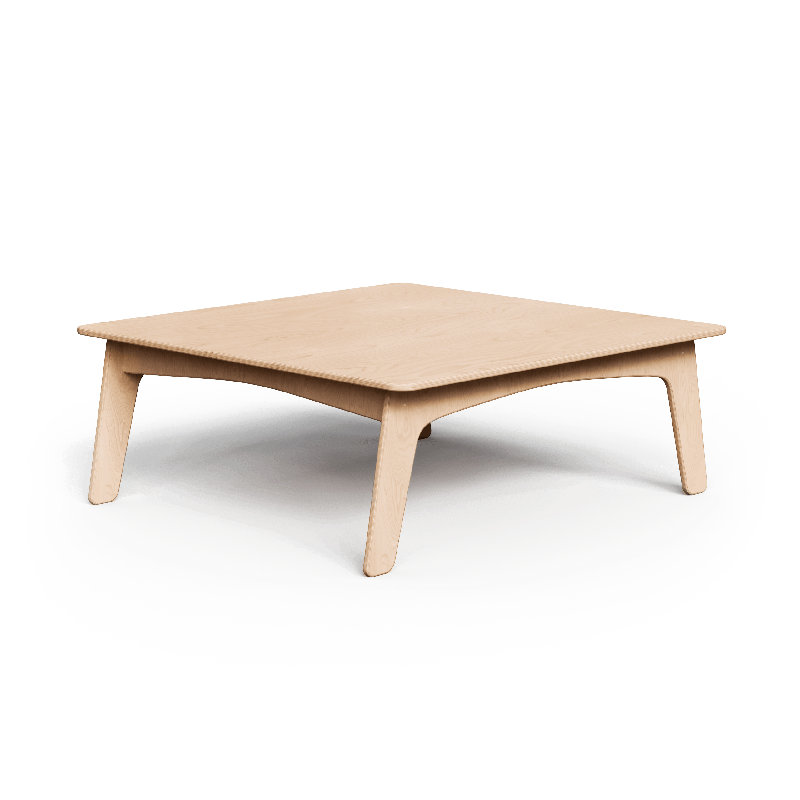 Table carrée Montessori, H 18 po x L 48 po x l 48 po