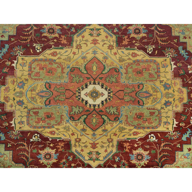 Tapis unique en laine 12 pi x 15 pi 2 po Skander