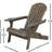 Gray Wood Chair, Foldable For An Enjoyable Outdoor Chair In Gray, Crafted From Quality Outdoors-1020736312