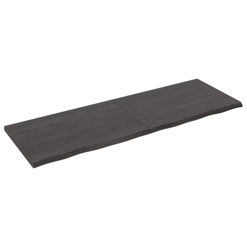 Autaum 180cm Solid Wood Bathroom Vanity Top, Dark Brown